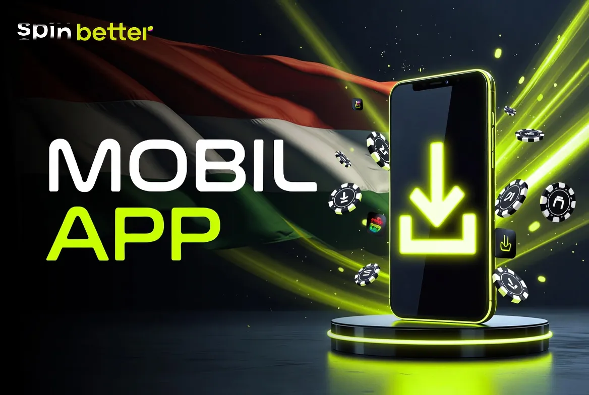 SpinBetter app letöltési oldala mobilon